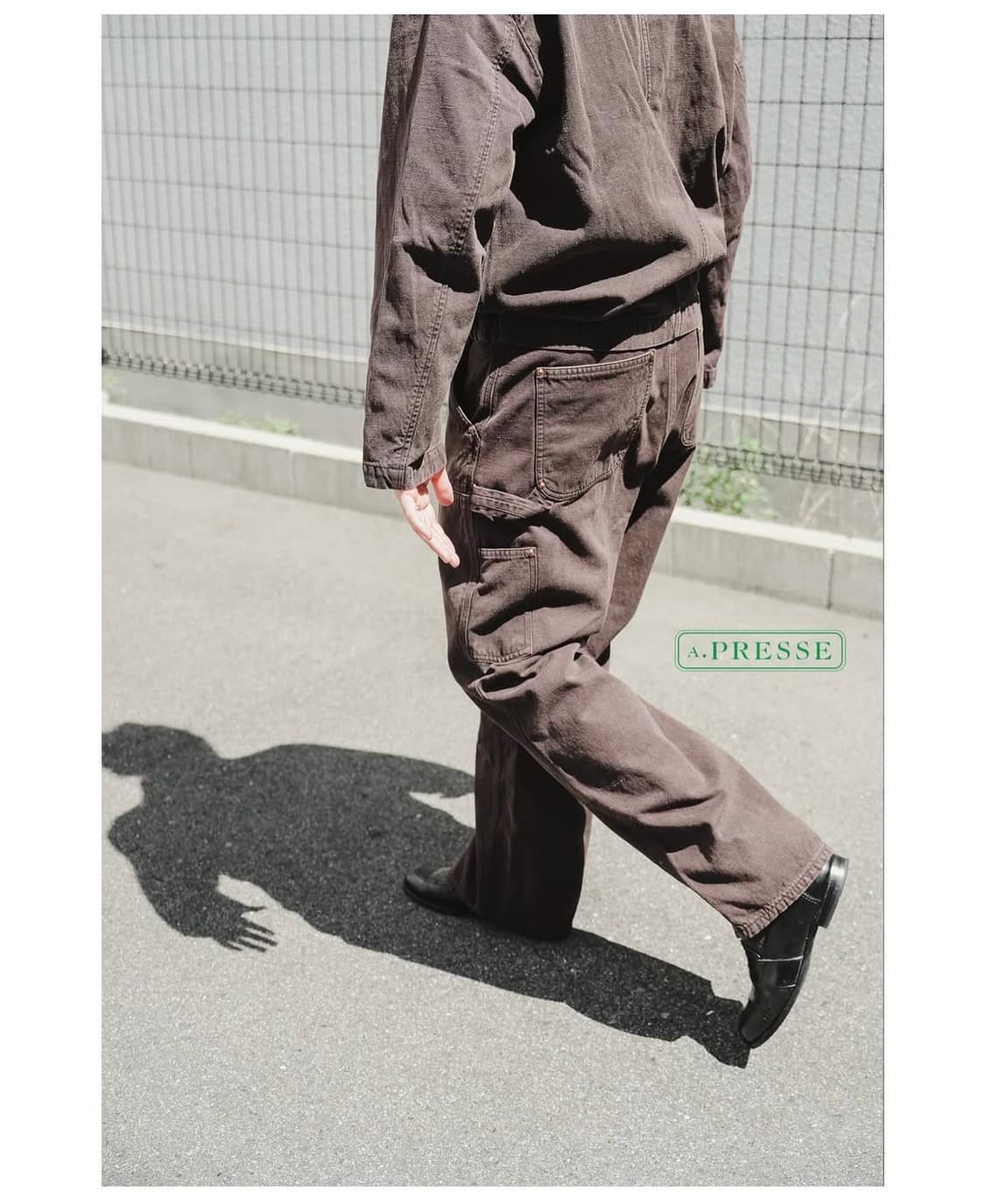 아프레쎄 셋업 / 실크 헴프 프렌치 에어포스 파일럿 자켓 & 더블니 팬츠 상품이미지5