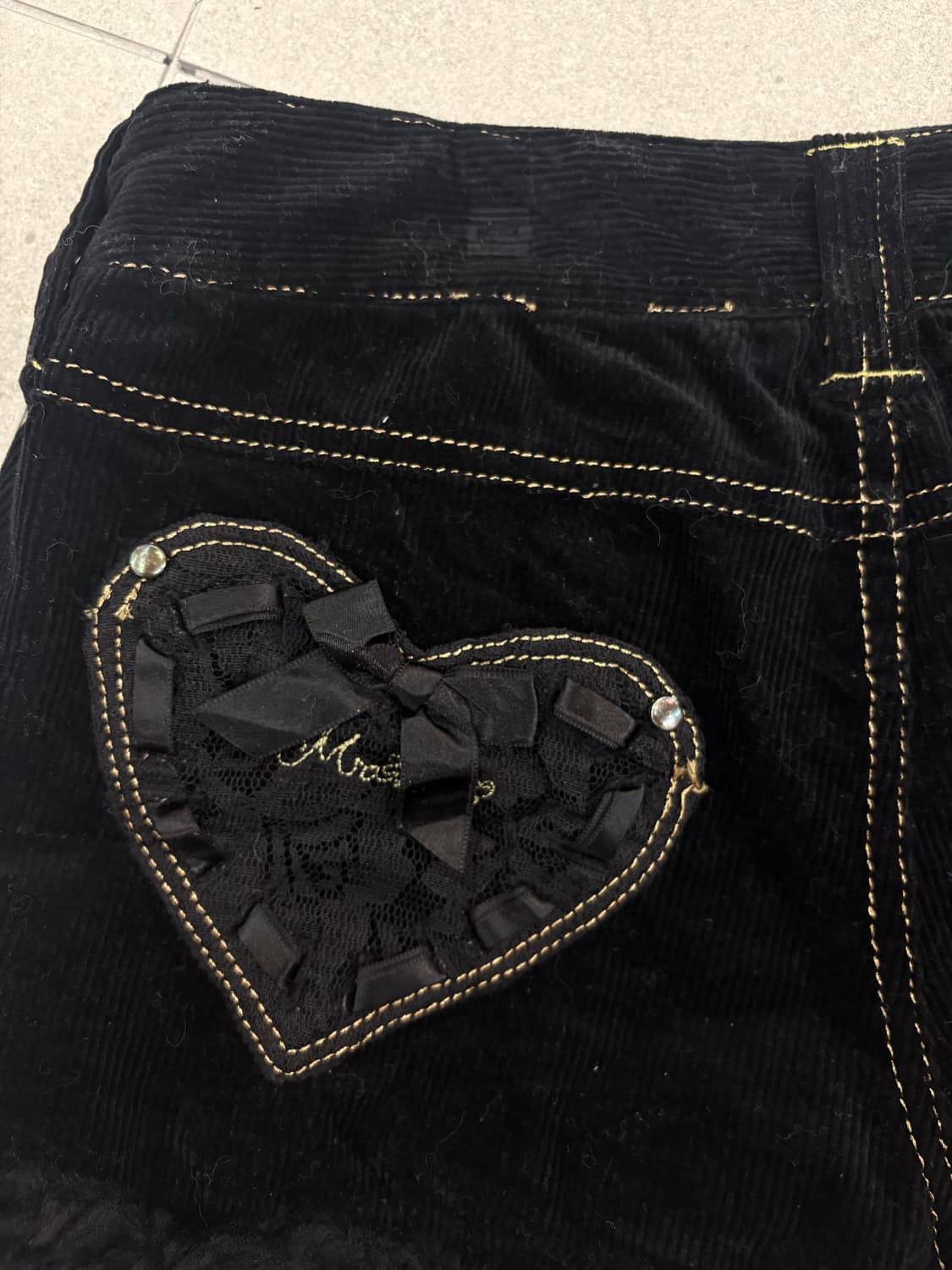 sugar gloss mars 코듀로이 하트 숏츠 상품이미지5