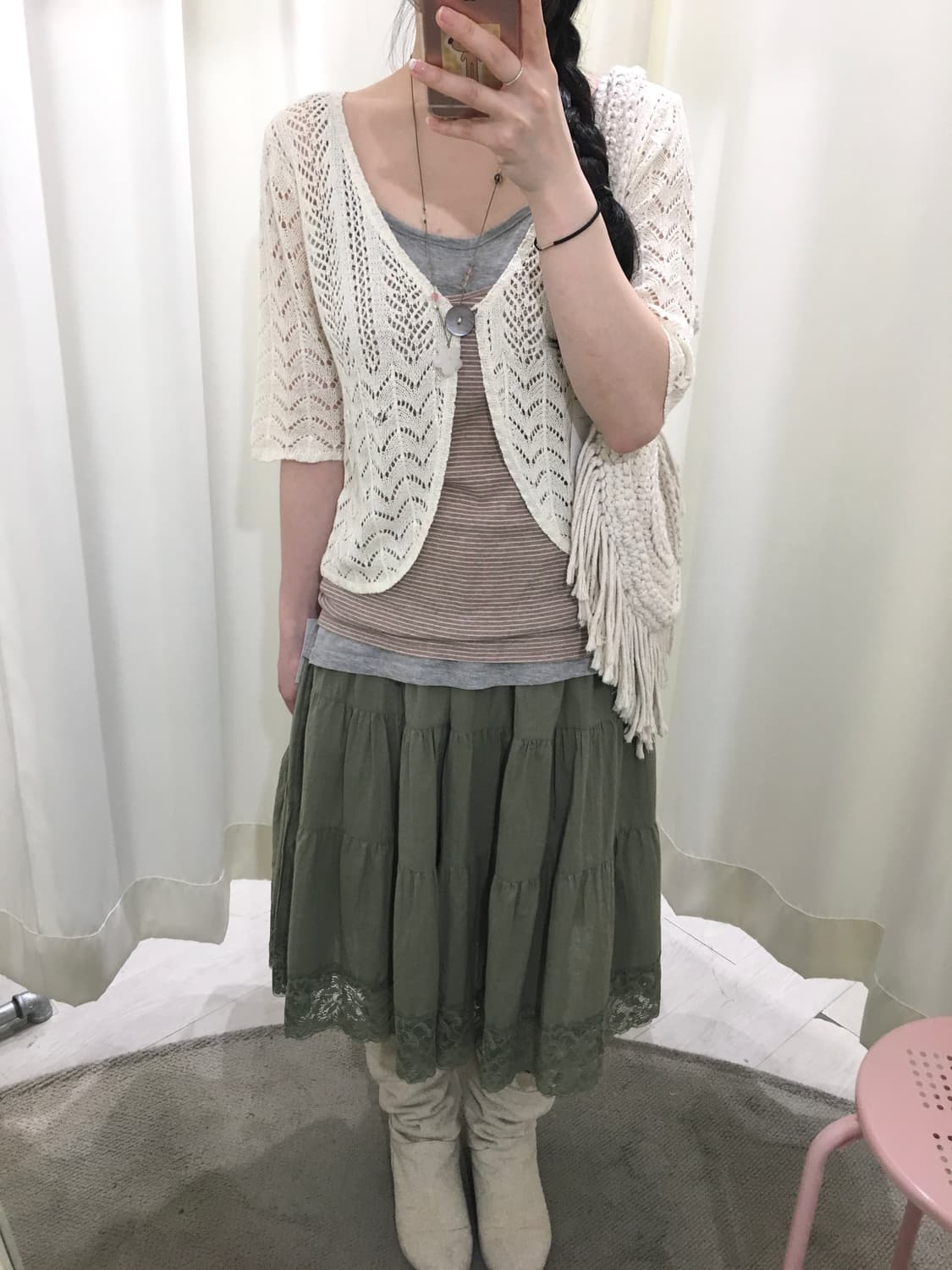 win heart crochet cardigan 상품이미지3