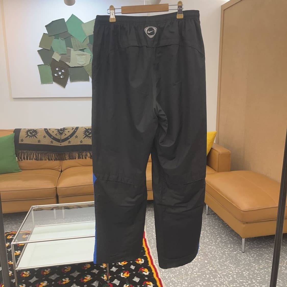 나이키 올드스쿨 블루 배색 와이드 트랙팬츠 L C06753 상품이미지3