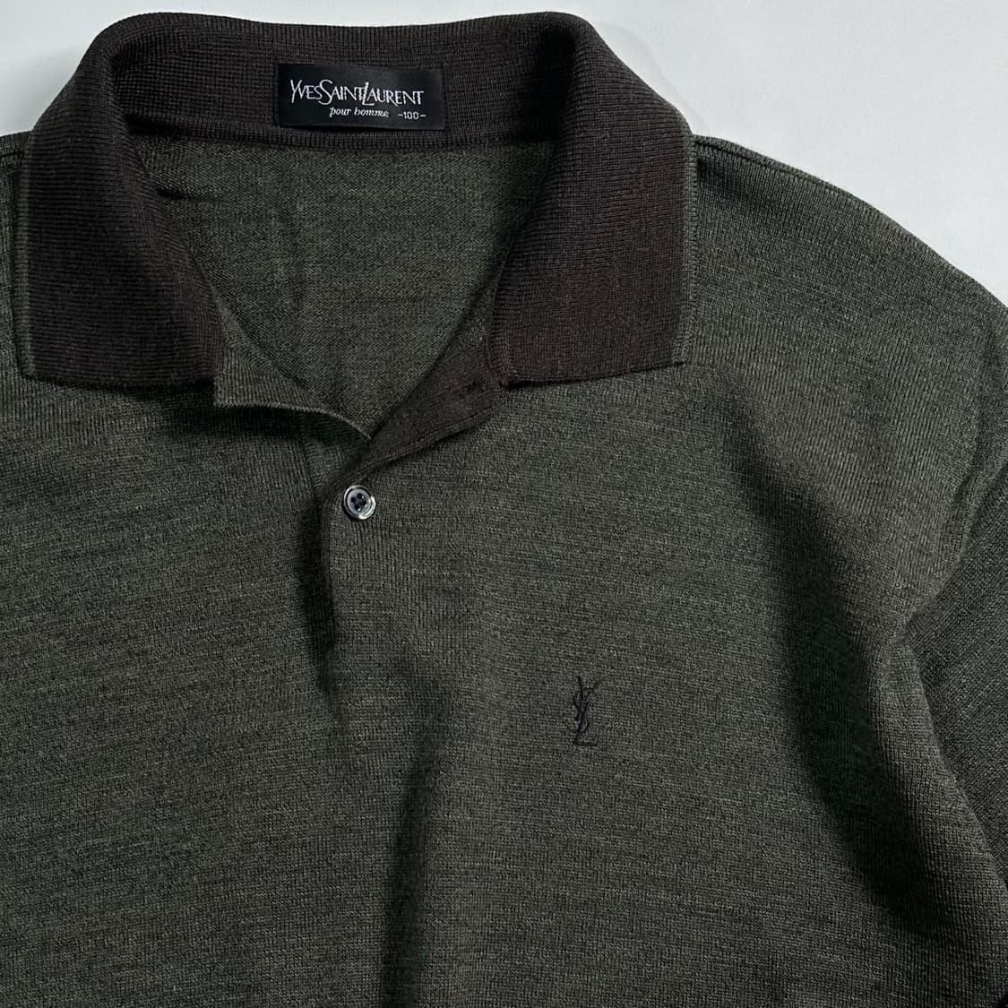 90s 입생로랑 카라 울 니트  상품이미지4