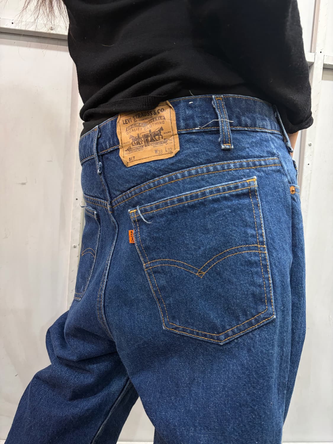 🇺🇸90s LEVIS 517 U.S.A jeans orange tab 상품이미지4