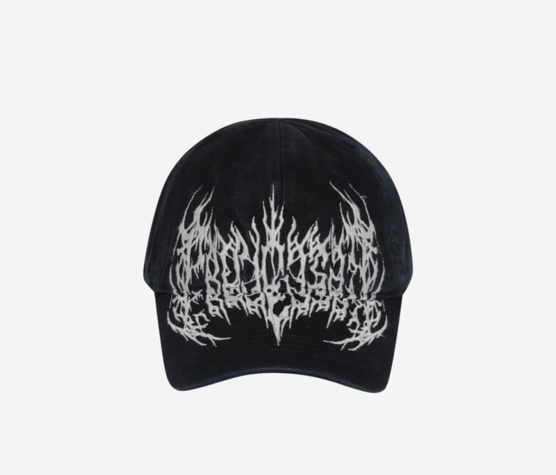 ( 미개봉) PROJECT G/R 메탈릭 로고 캡 블랙 상품이미지3