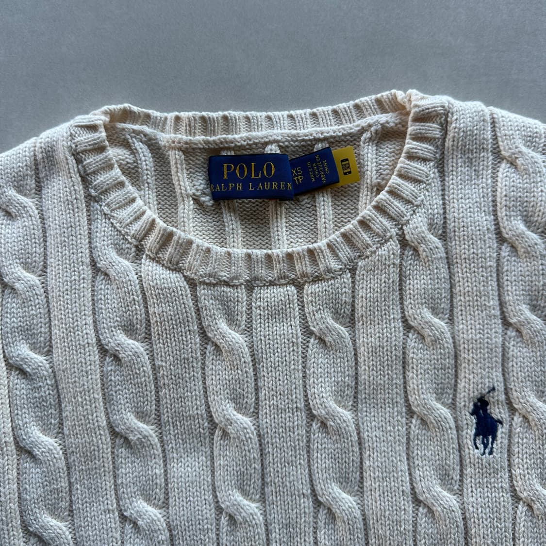 [XS]폴로 랄프로렌 꽈배기 케이블 여성 니트 스웨터 상품이미지7