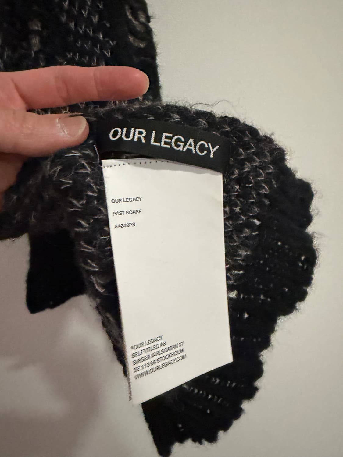 아워레가시 패스트 스카프 블랙 디스트럭티브 상품이미지3