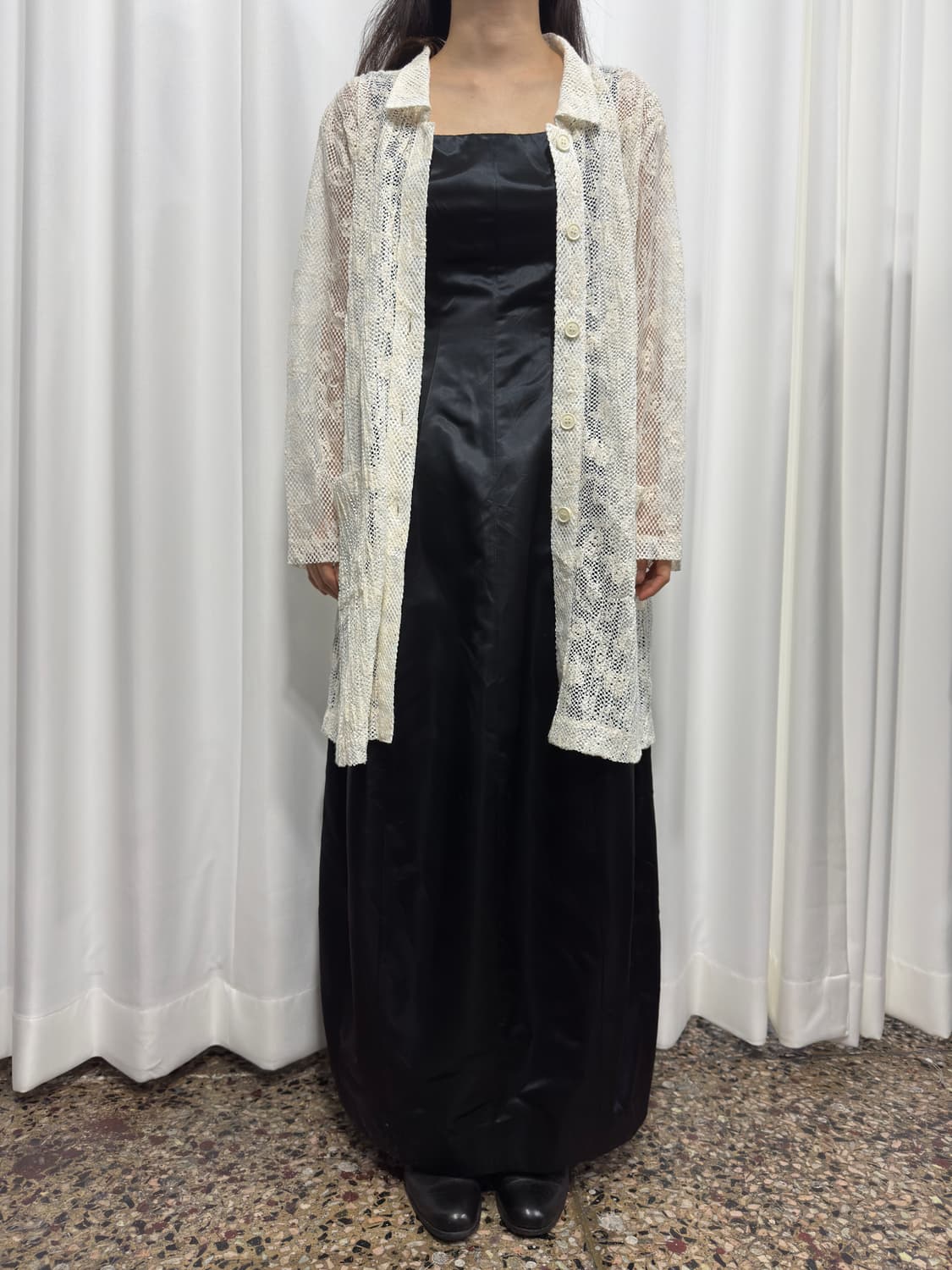 aimer satin dress 상품이미지5