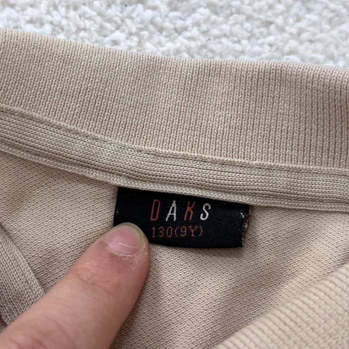 130 닥스 키즈 반팔 카라티셔츠 0306E 상품이미지3