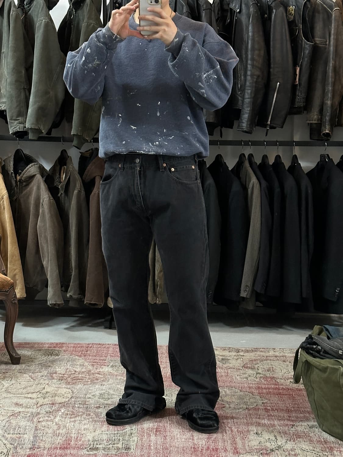 00's 리바이스 517 블랙 부츠컷 플레어진 상품이미지2