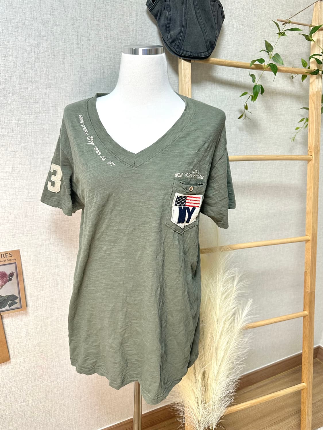 [빈티지] 패치 반팔💚 상품이미지1