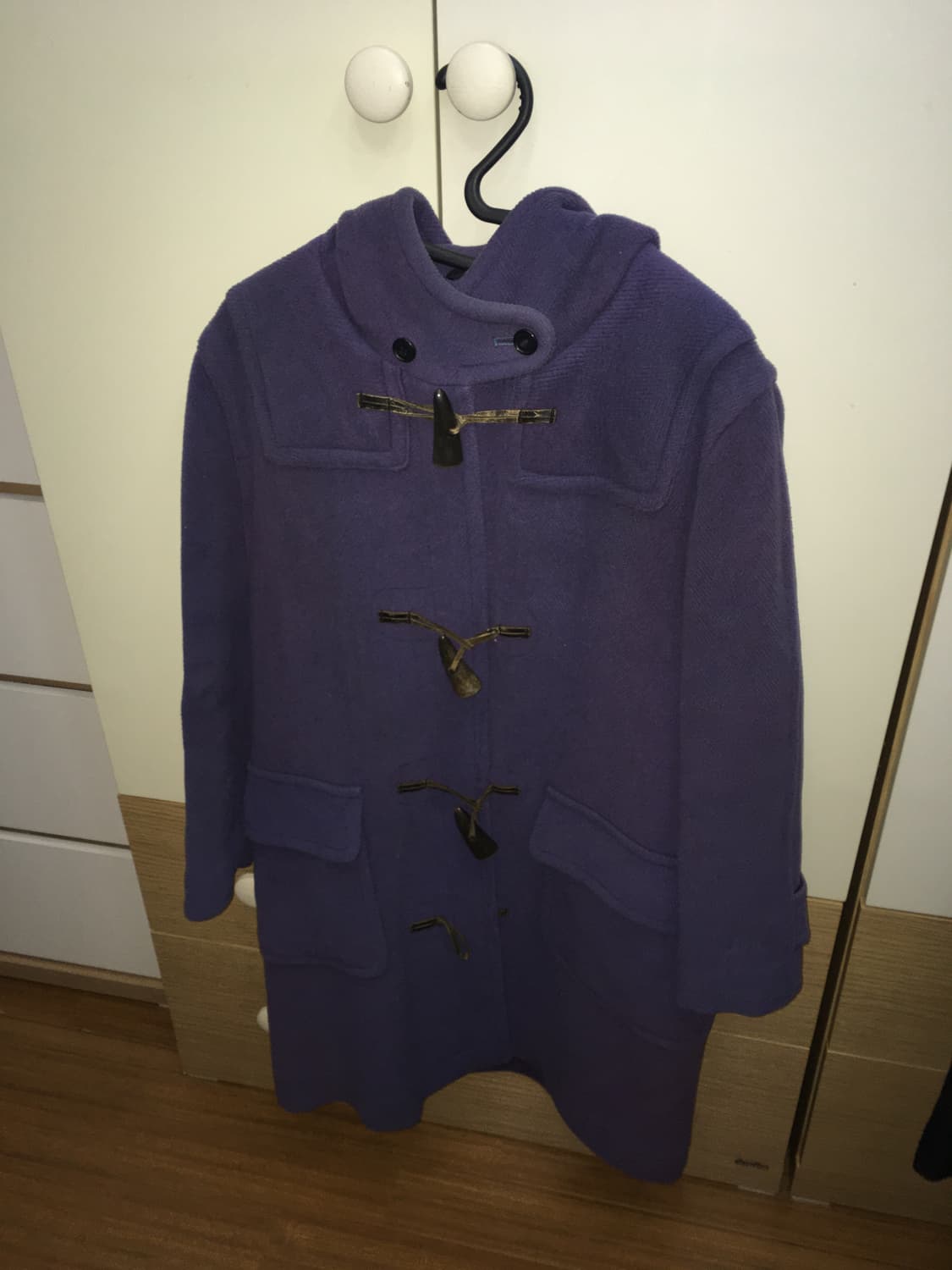 빈티지 더플코트 보라색 떡코 상품이미지2