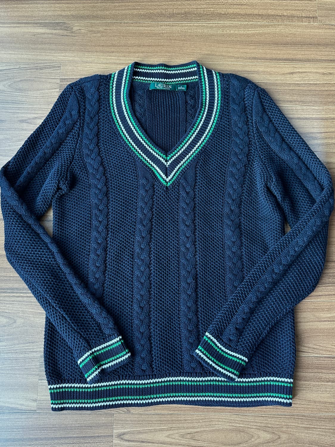 랄프로렌 크리켓 꽈배기 니트 S 상품이미지1