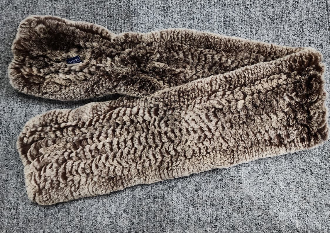 빈티지 로즈 토끼 렉스 퍼 머플러 목도리 상품이미지3