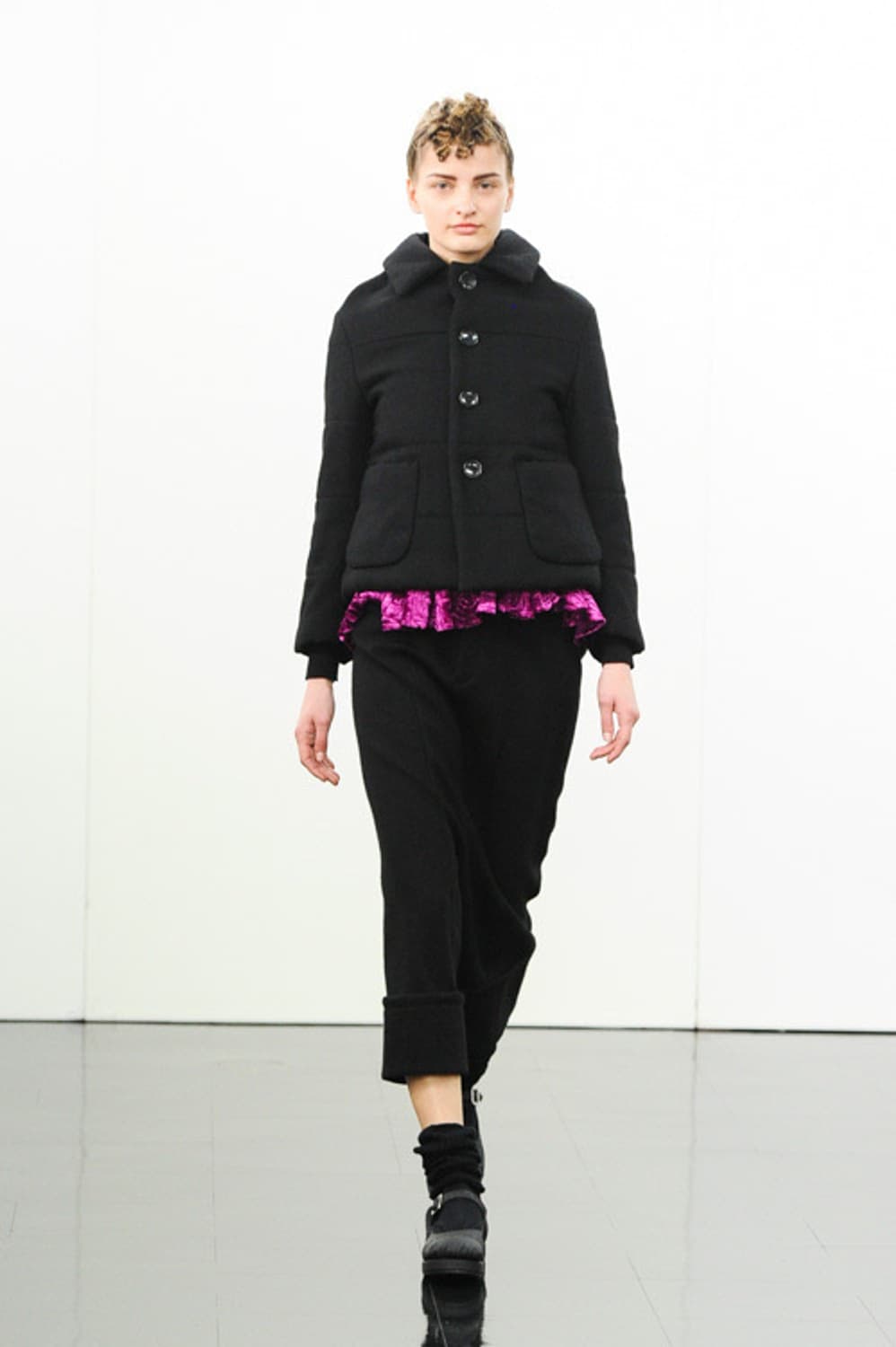 Padded Wool Half Coat 상품이미지1