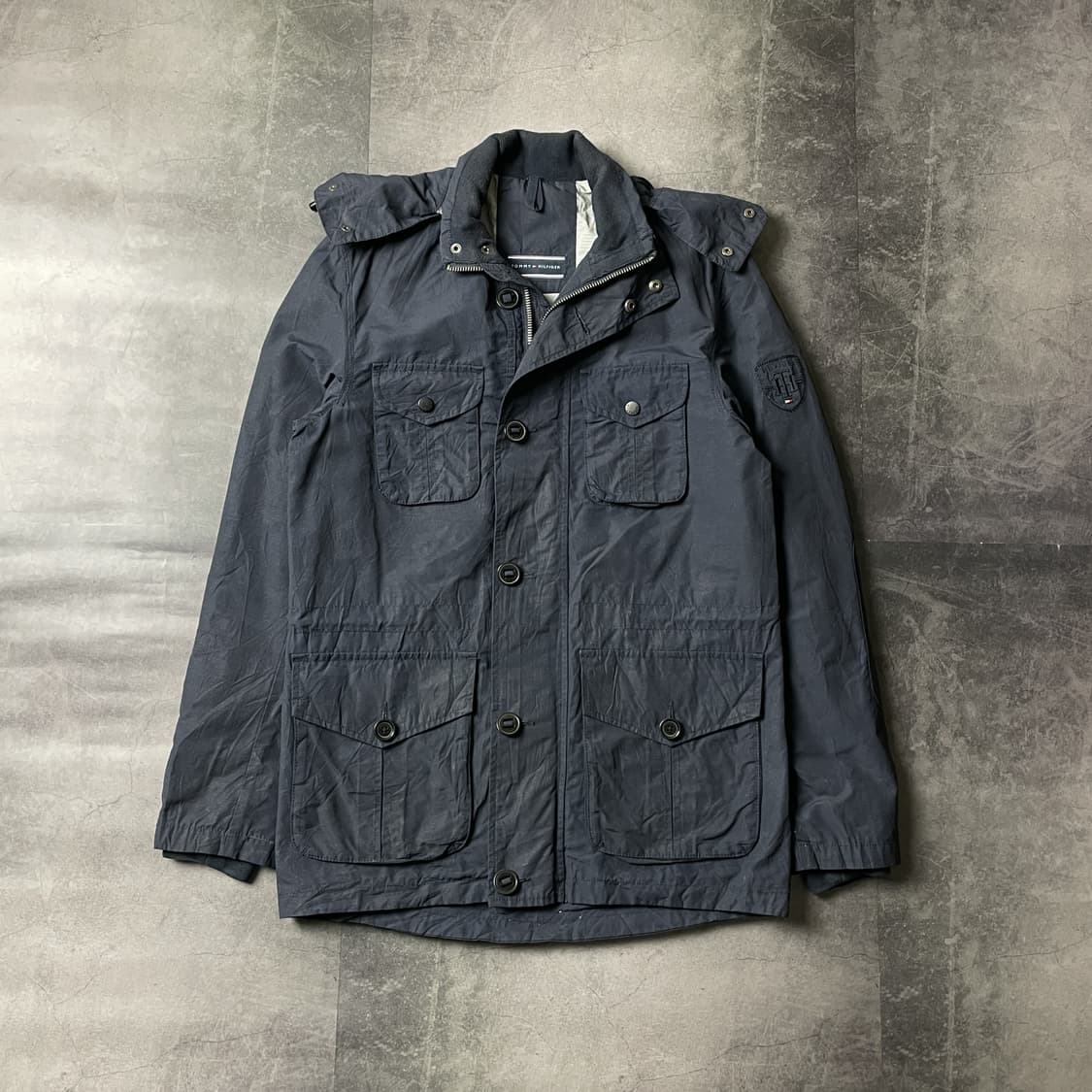 TOMMY HILFIGER 토미힐피거 빈티지 네이비 집업자켓 A00335 상품이미지1