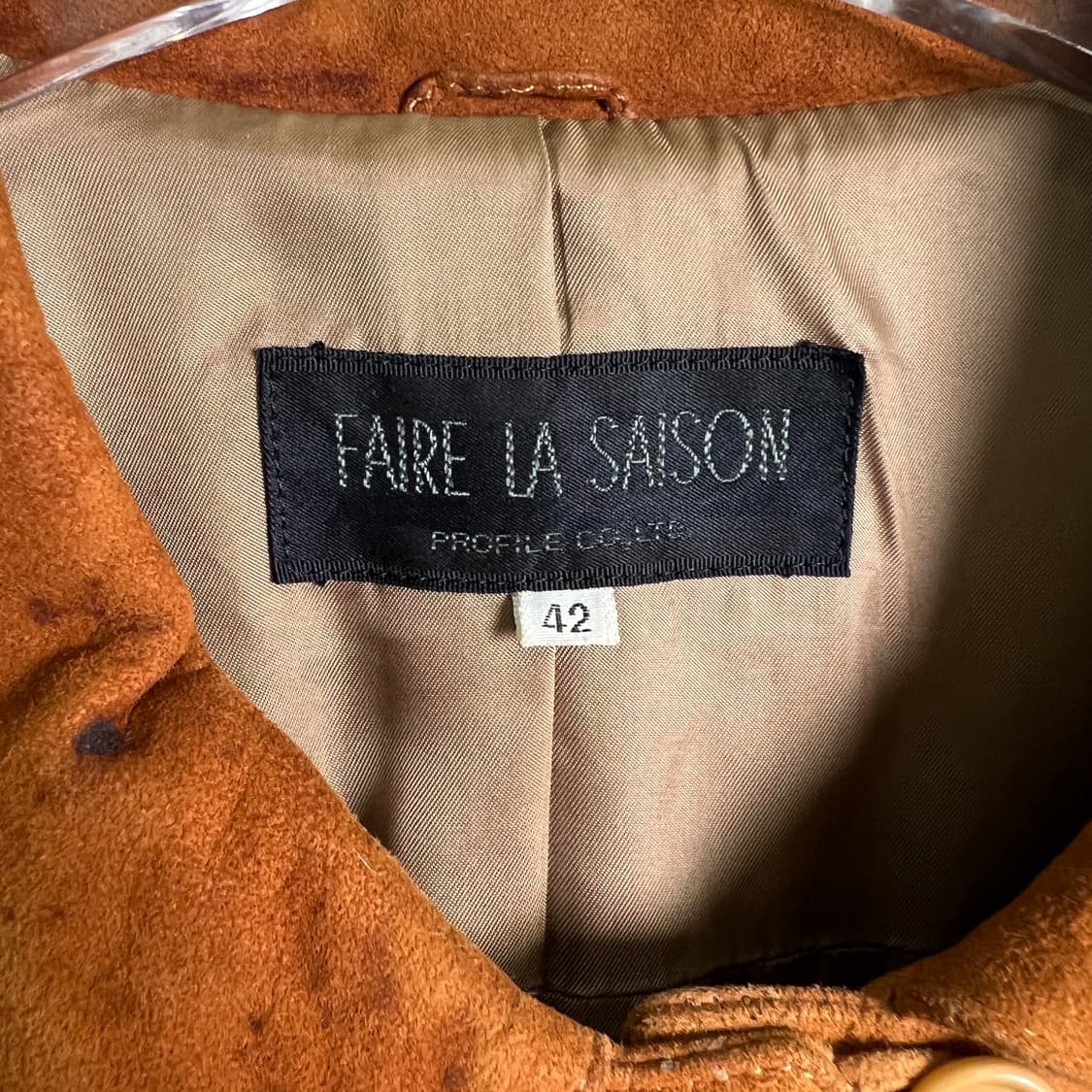 VTG 빈티지 브라운 스웨이드 셔츠 자켓 42 상품이미지3