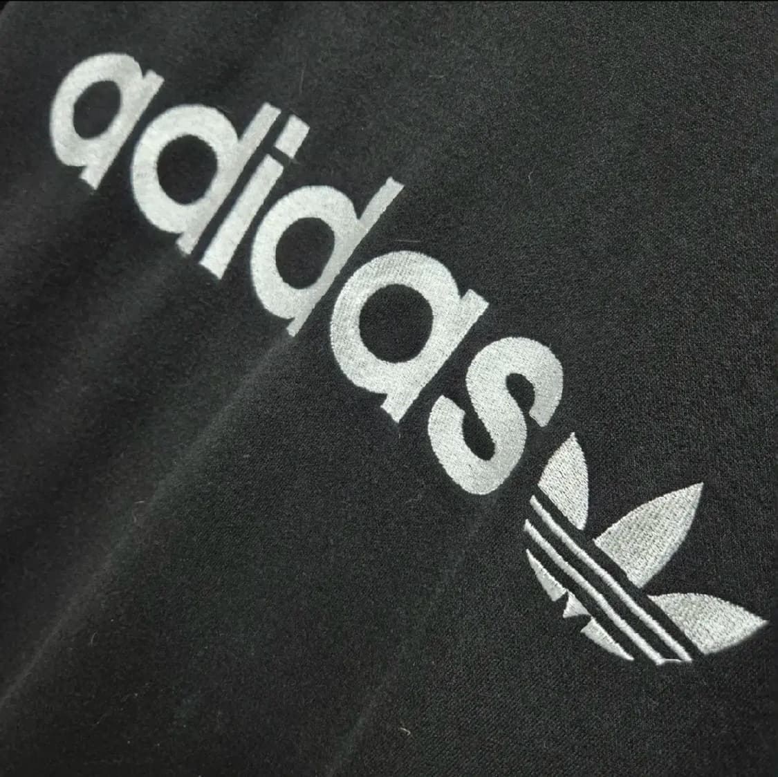 최상 아디다스 L 기모 자수 빅로고 클래식 맨투맨 상품이미지5