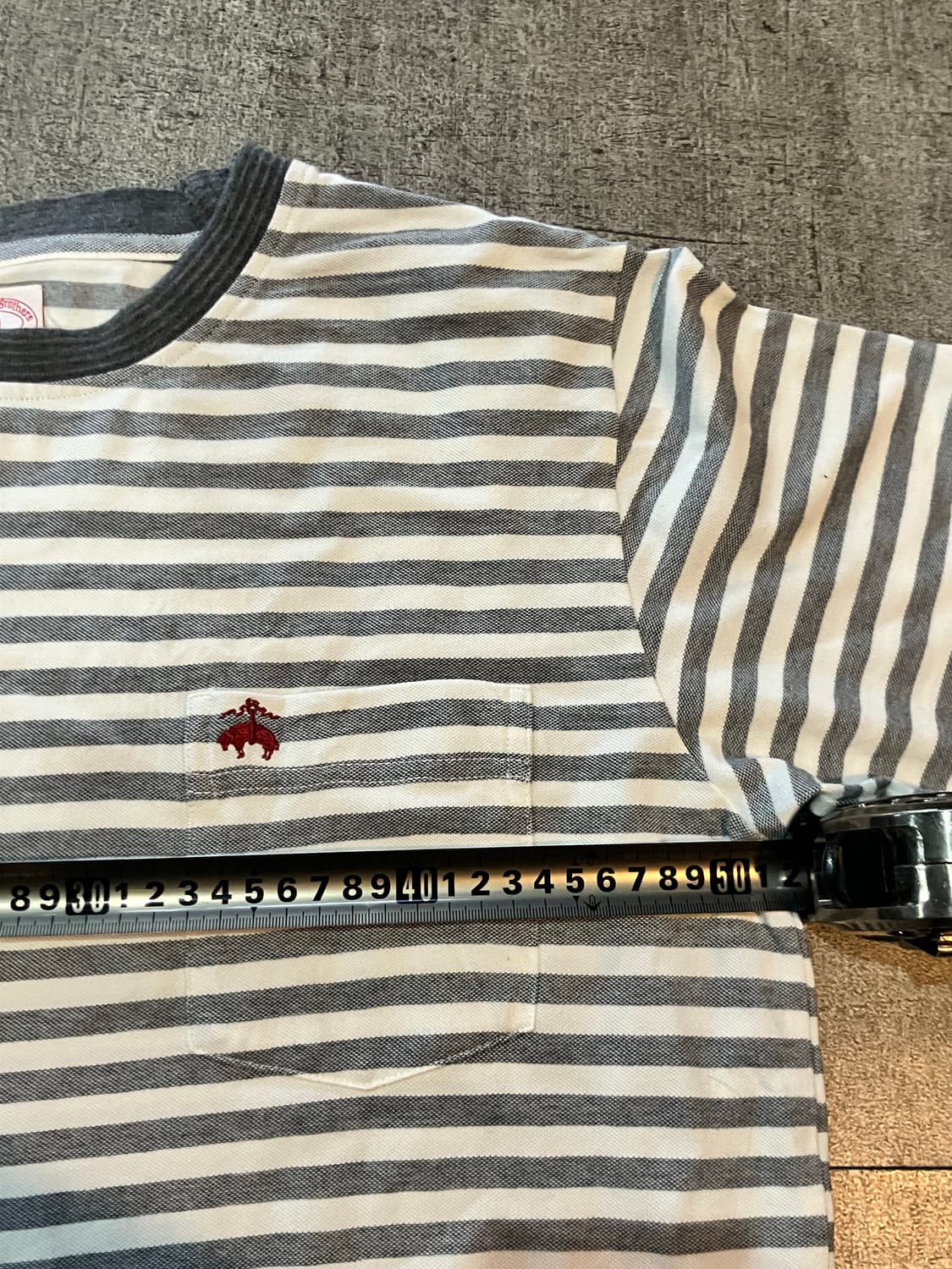 일본빈티지 Broors 올드스쿨아메카지 스트라이프 반팔티셔츠 상품이미지2