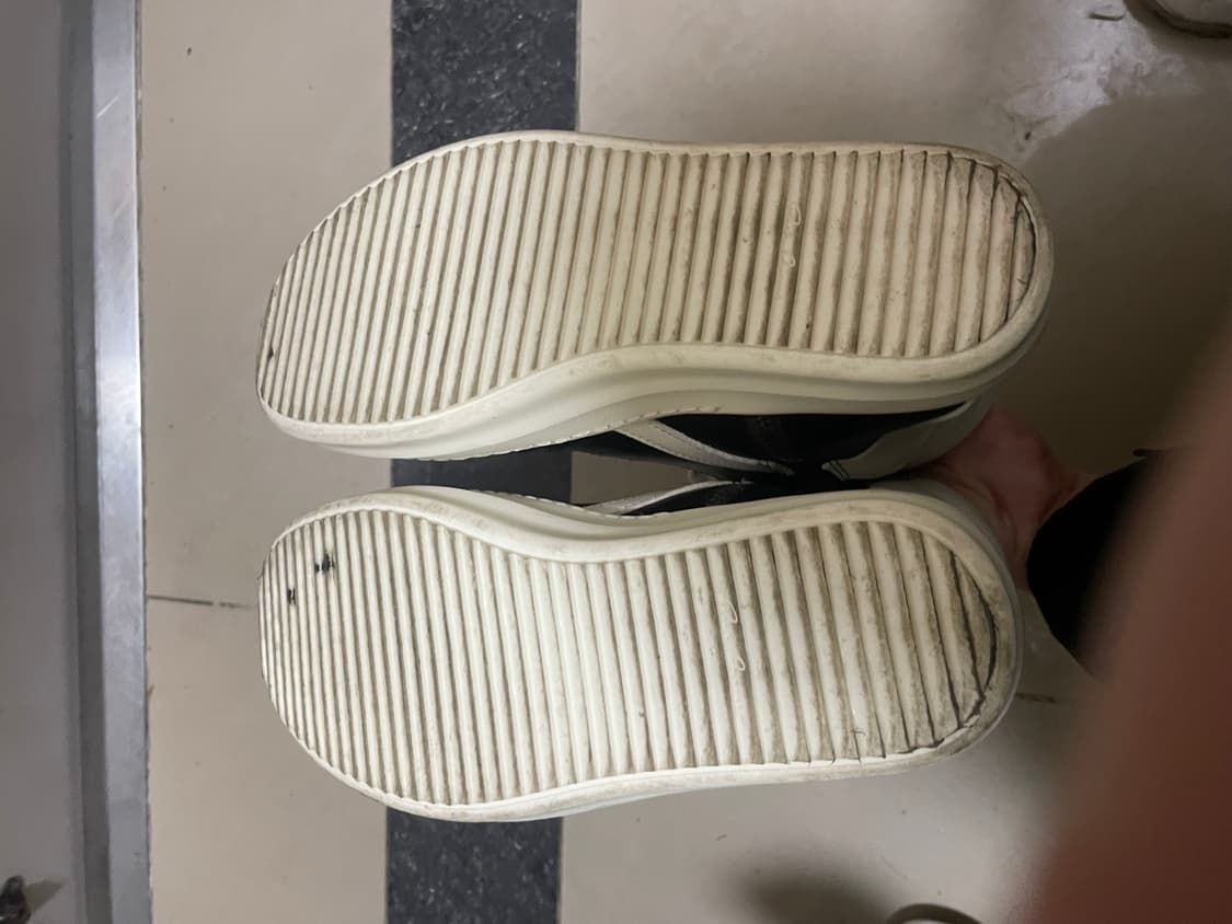 릭오웬스 지오바스켓 블랙 화이트 하이탑 스니커즈 42 상품이미지6