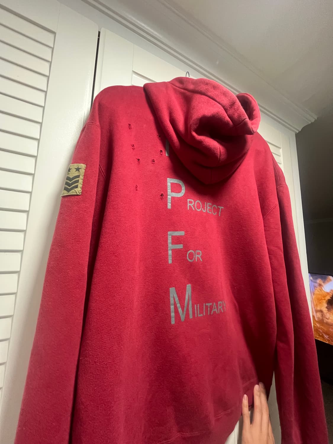 PPFM 총알 데미지 후드집업 상품이미지2