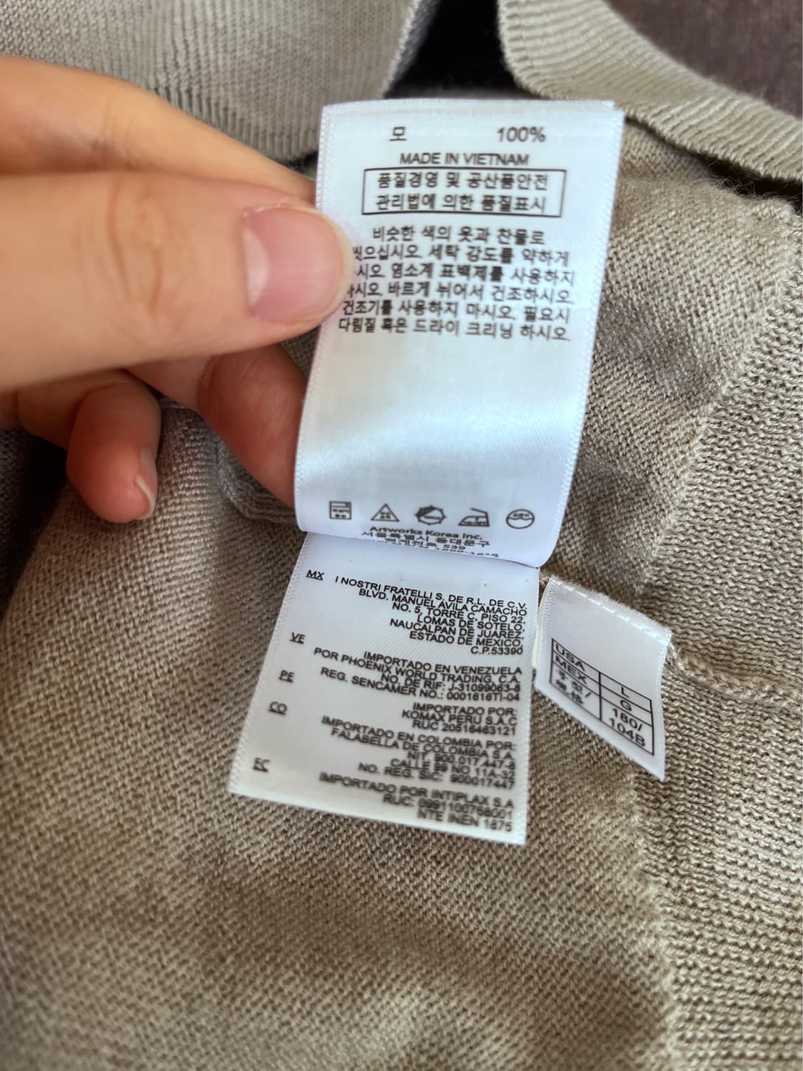 브룩스브라더스 남성 울라운드니트 L사이즈 상품이미지9