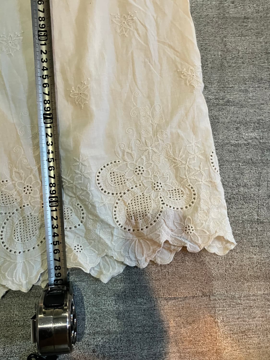 일본빈티지 Hugu 하구미모리걸 달천깔아메카지 레이스 9부팬츠 상품이미지3