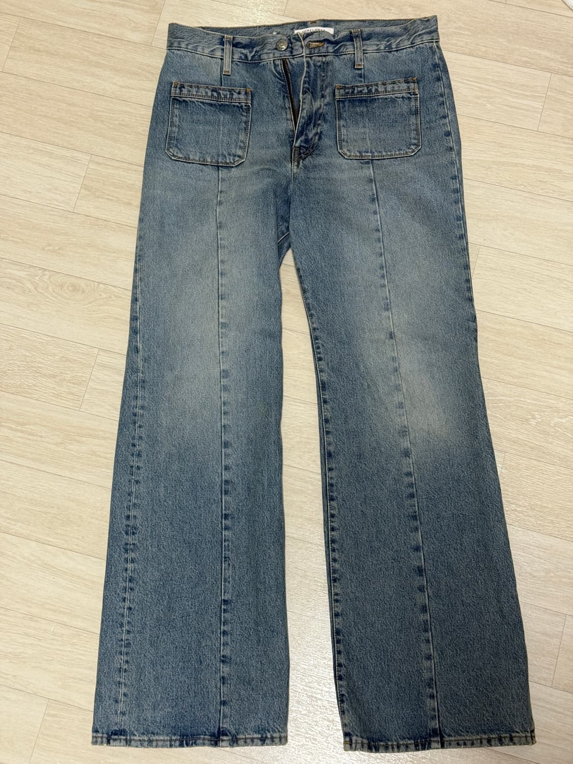 [30x32]Sunflower 블루 데님 와이드 팬츠 상품이미지1