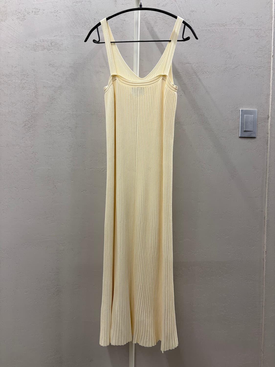 TIME 타임 니트 롱 원피스 아이보리 상품이미지6