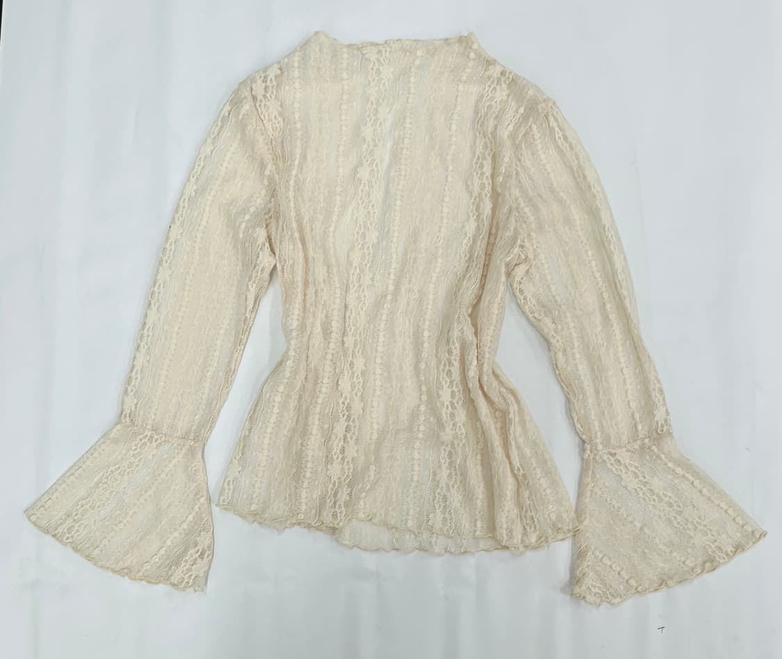 🫧하구미의 레이스 히메 니트 아이보리 코디세트🫧 히메갸루 레이어드 상품이미지6