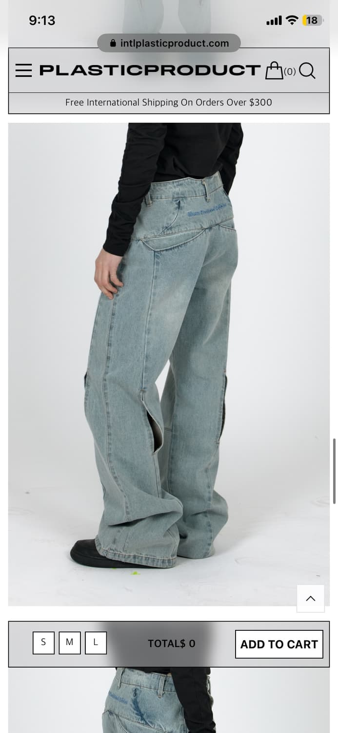 PLASTIC PRODUCT DENIM PANTS WOMEN (LIGHT 상품이미지9