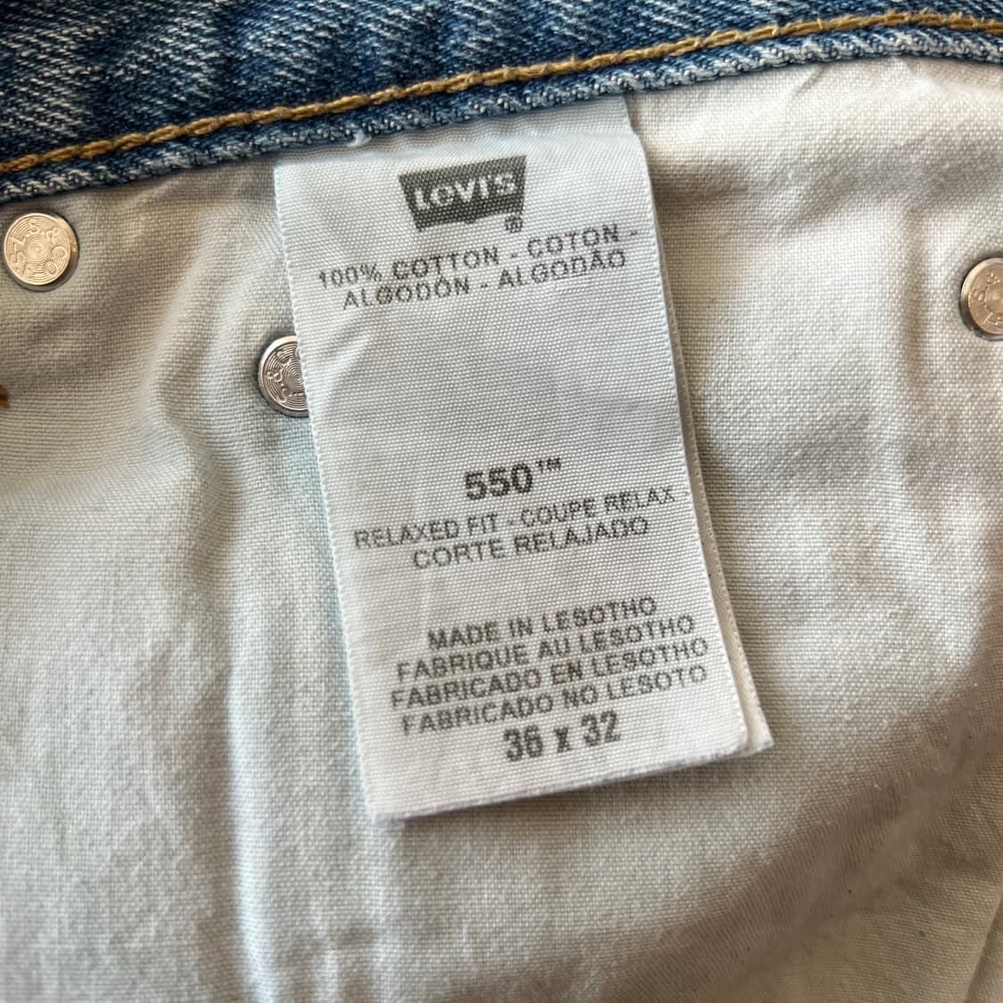 빈티지 00s Levi's 550 데님 쇼츠 상품이미지4