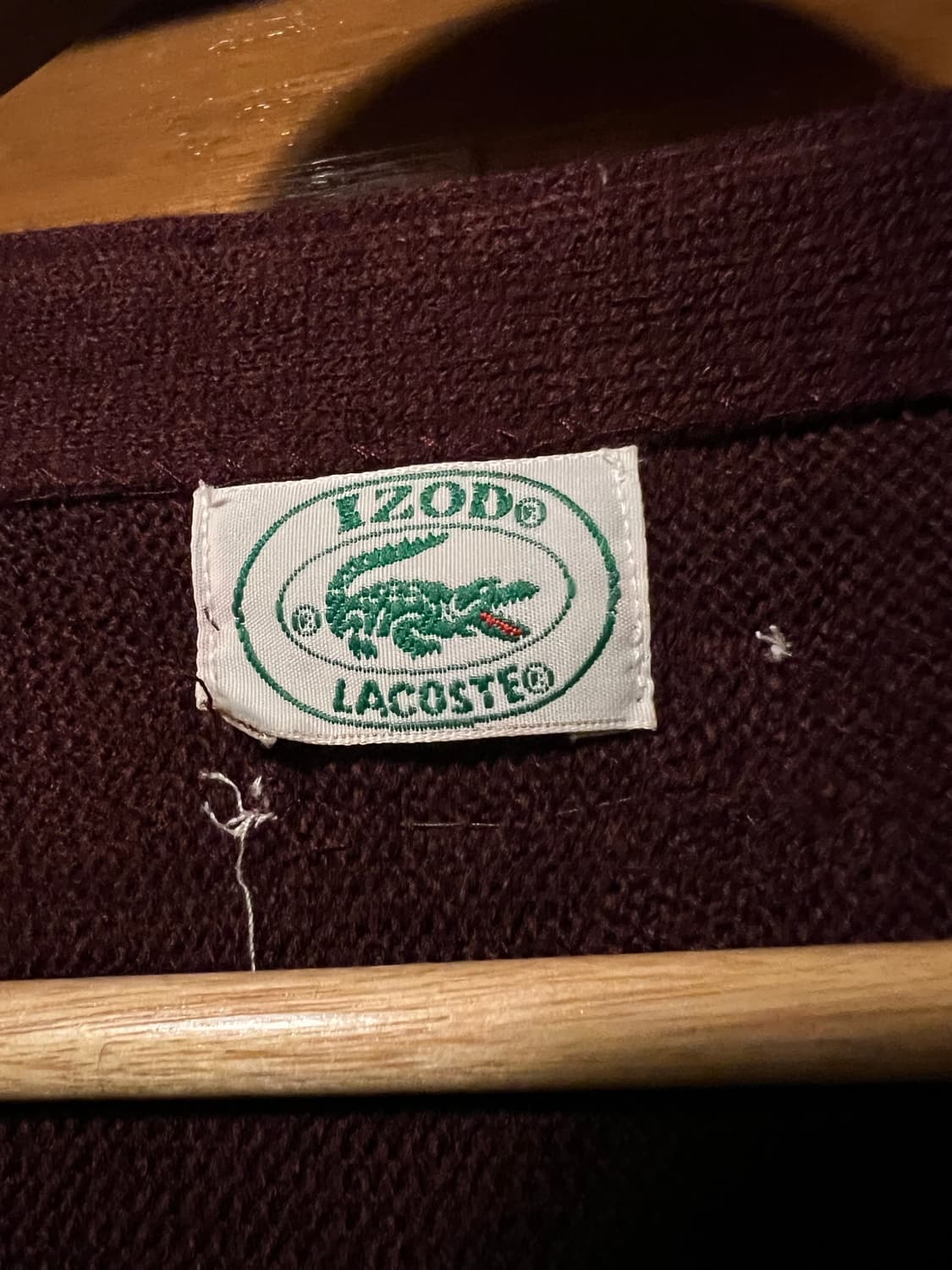 80s USA 빈티지 라코스테 가디건 (105~) 상품이미지4