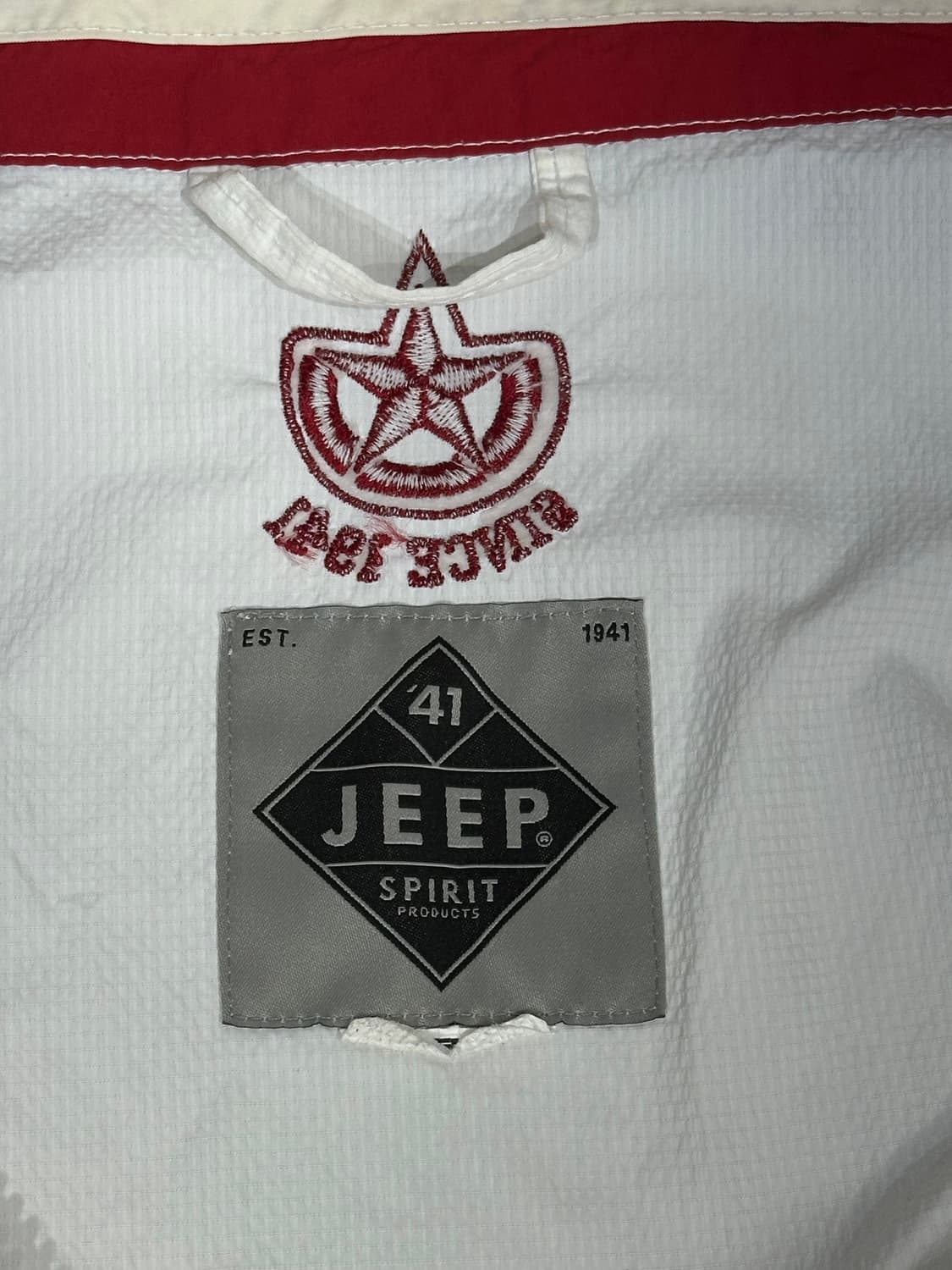 지프 화이트 네이비 올드스쿨 바람막이 트랙 아노락 자켓 F 상품이미지6