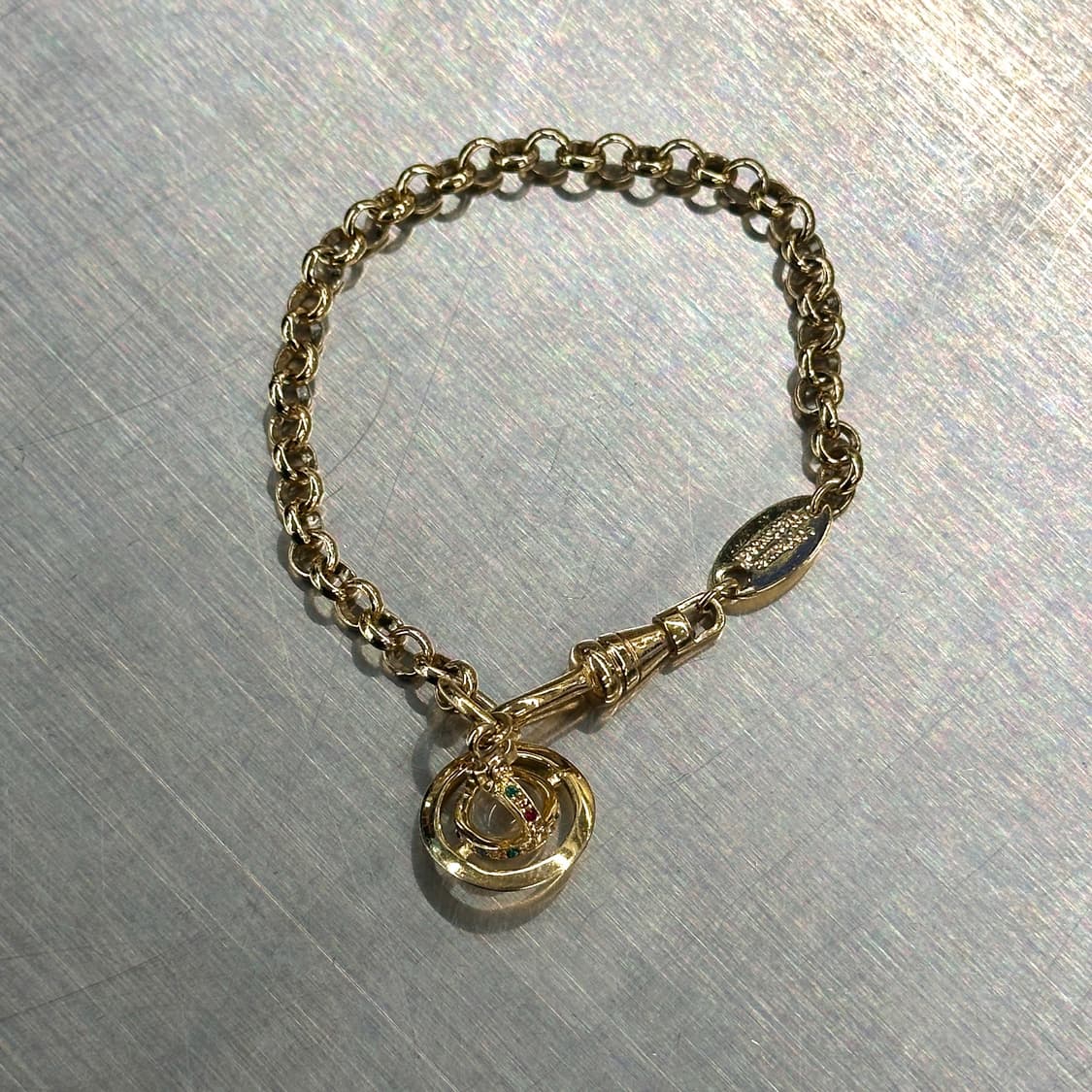 비비안웨스트우드 쁘띠 오브ORB 팔찌 골드 상품이미지2