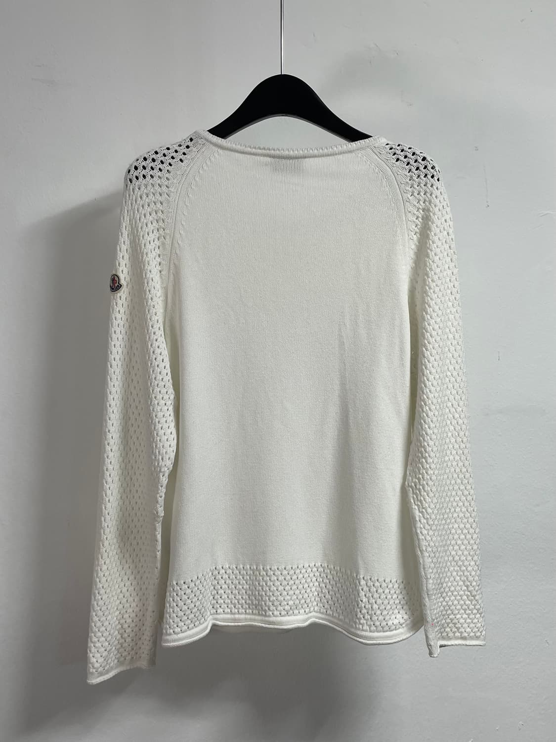 몽클레어 우먼스 화이트 라운드 니트 (on.412)   상품이미지3