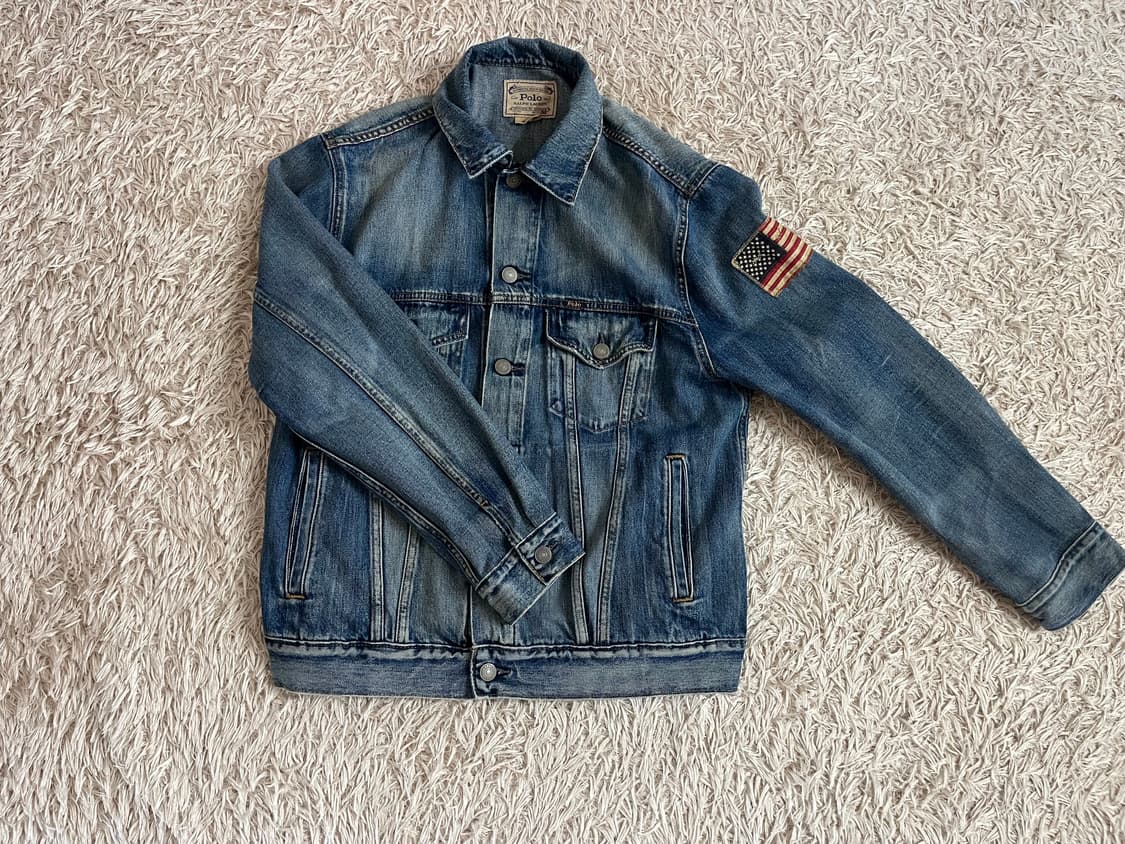 폴로 랄프로렌 데님 자켓 청자켓 성조기 상품이미지1