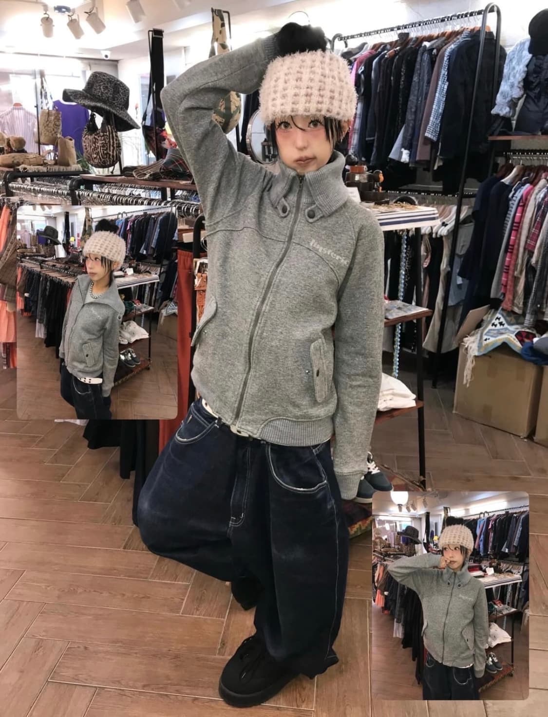 히스테릭글래머 스웨터 집업  상품이미지1