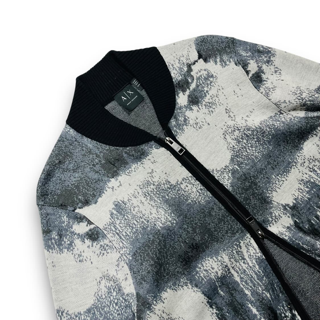 아르마니 익스체인지 설산 투웨이 니트 블루종 상품이미지2