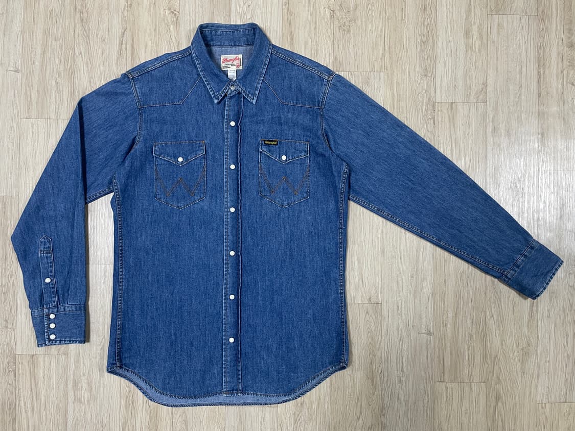 95~100) 60's 복각 랭글러 데님 웨스턴셔츠(RRL&LVC&폴로) 상품이미지1