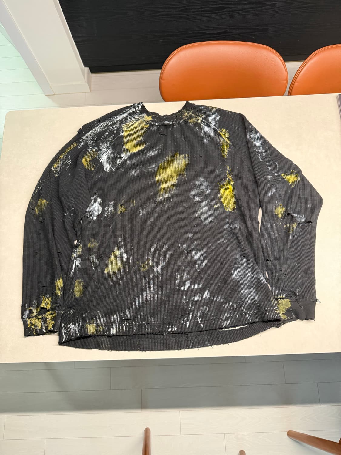 디디에르 didier 페인팅 디스트레스 니트 상품이미지1