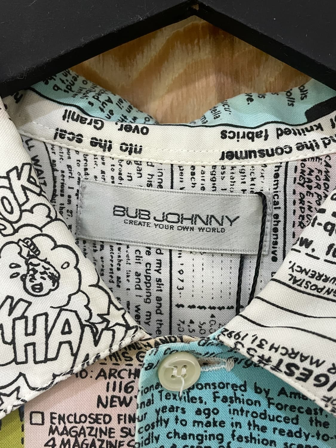 Bub Johnny 카툰 뉴스페이포 셔츠 상품이미지6