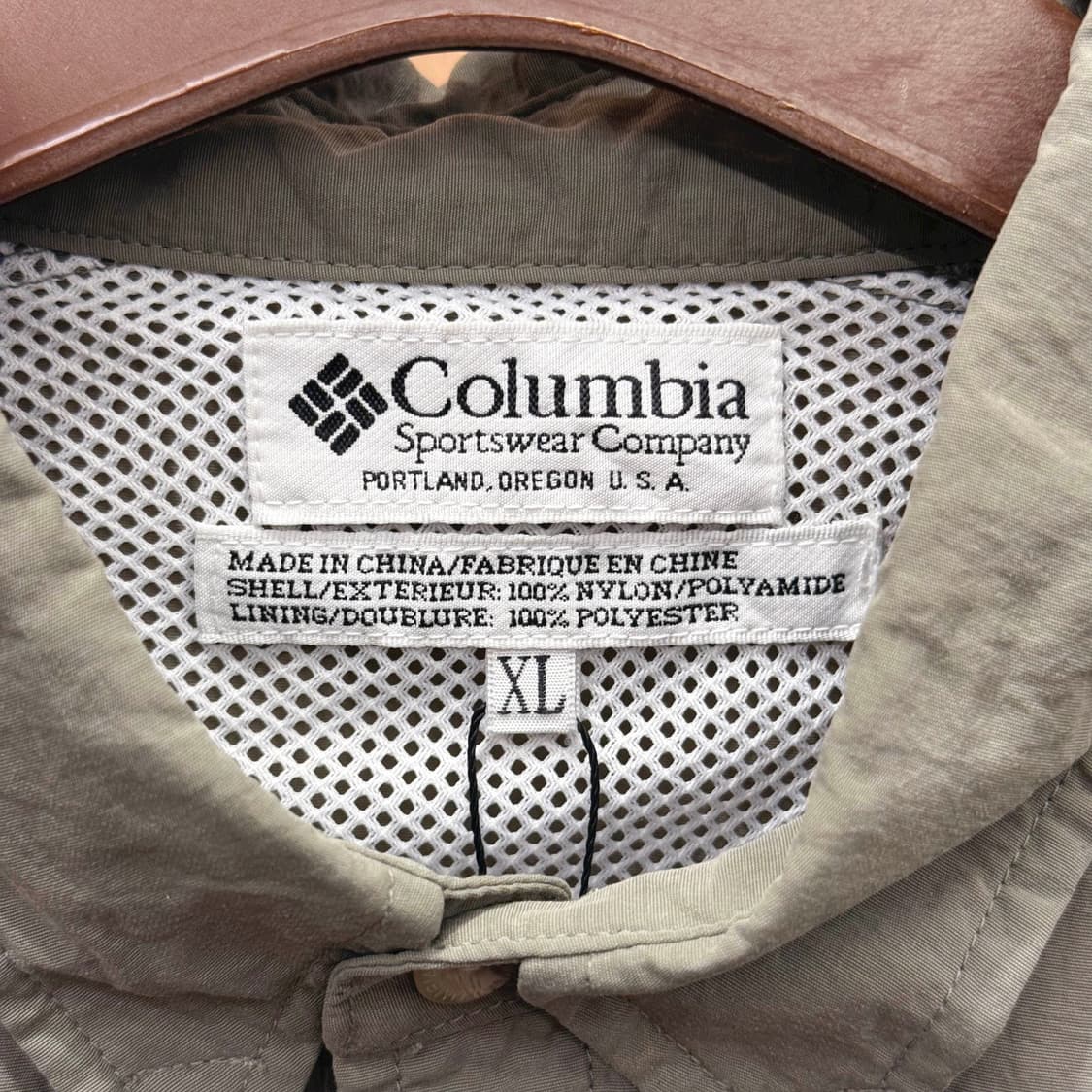 컬럼비아 반팔 셔츠 메쉬 안감 통풍 포켓 디테일 아웃도어 카키 상품이미지7