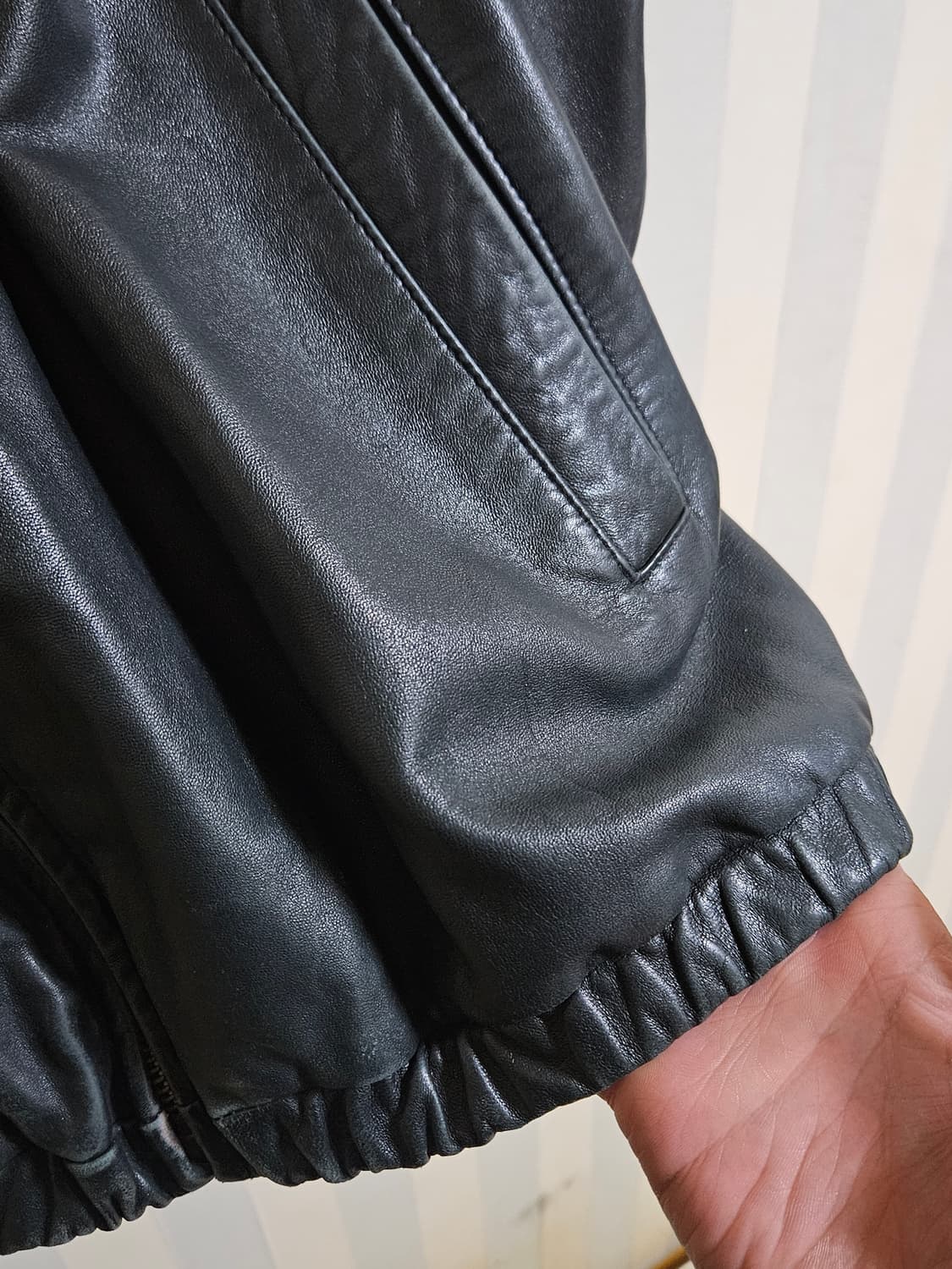 폴로양가죽자켓 상품이미지3