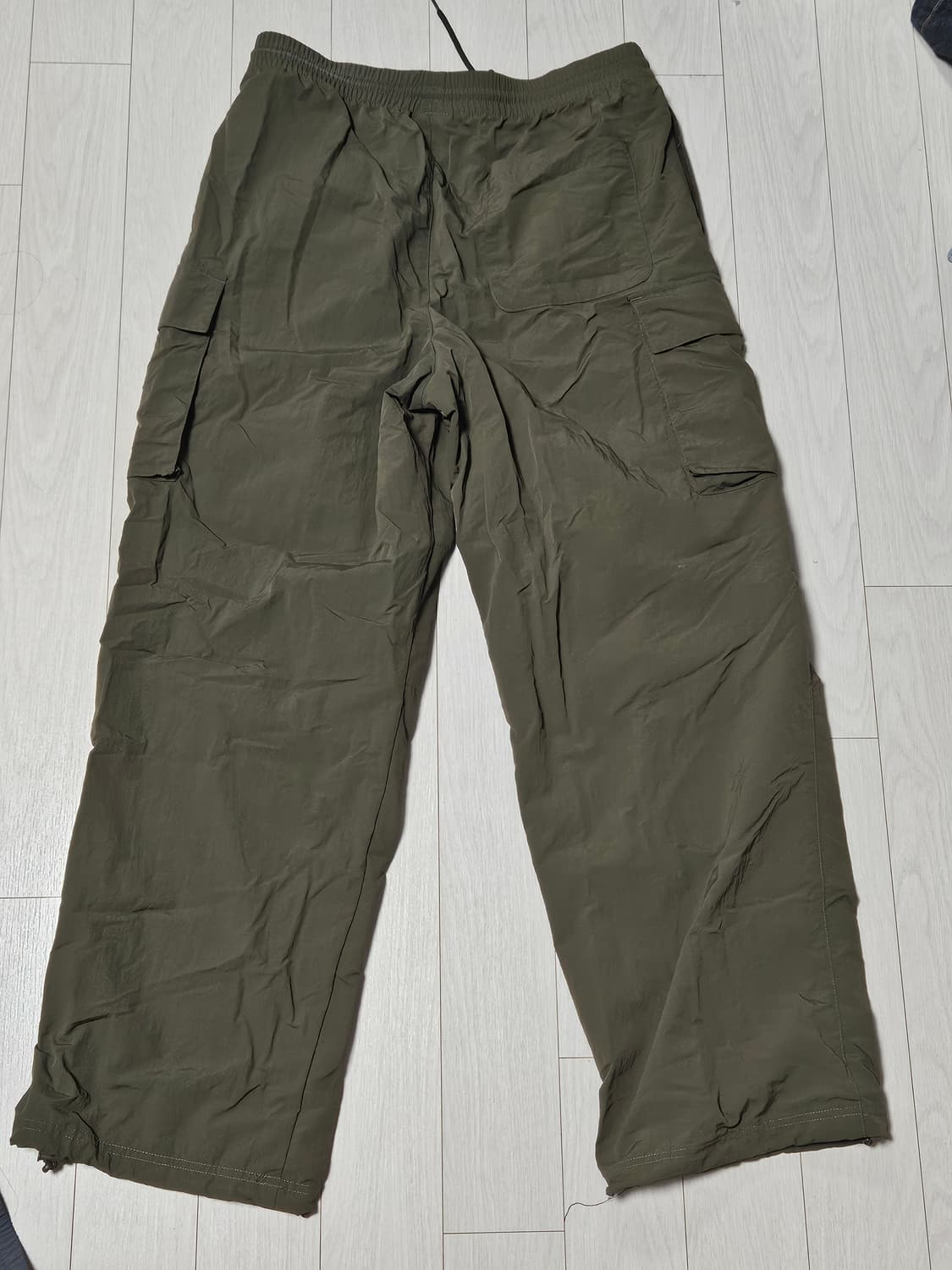 코드그라피 나일론 스트링&카고 팬츠 카키 챠콜 set 상품이미지4