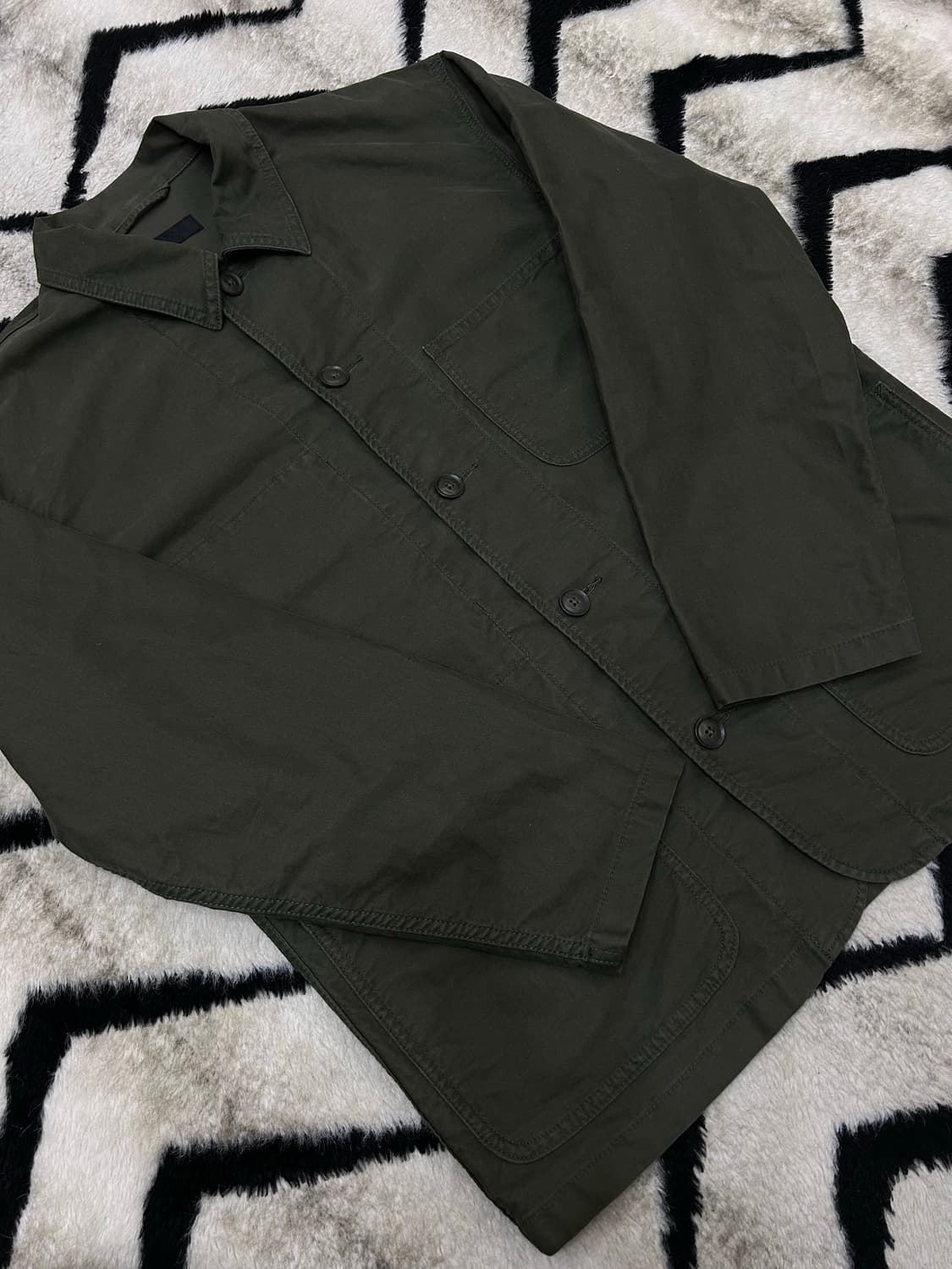 [M]유니클로 유틸리티 워크자켓/카키 상품이미지1