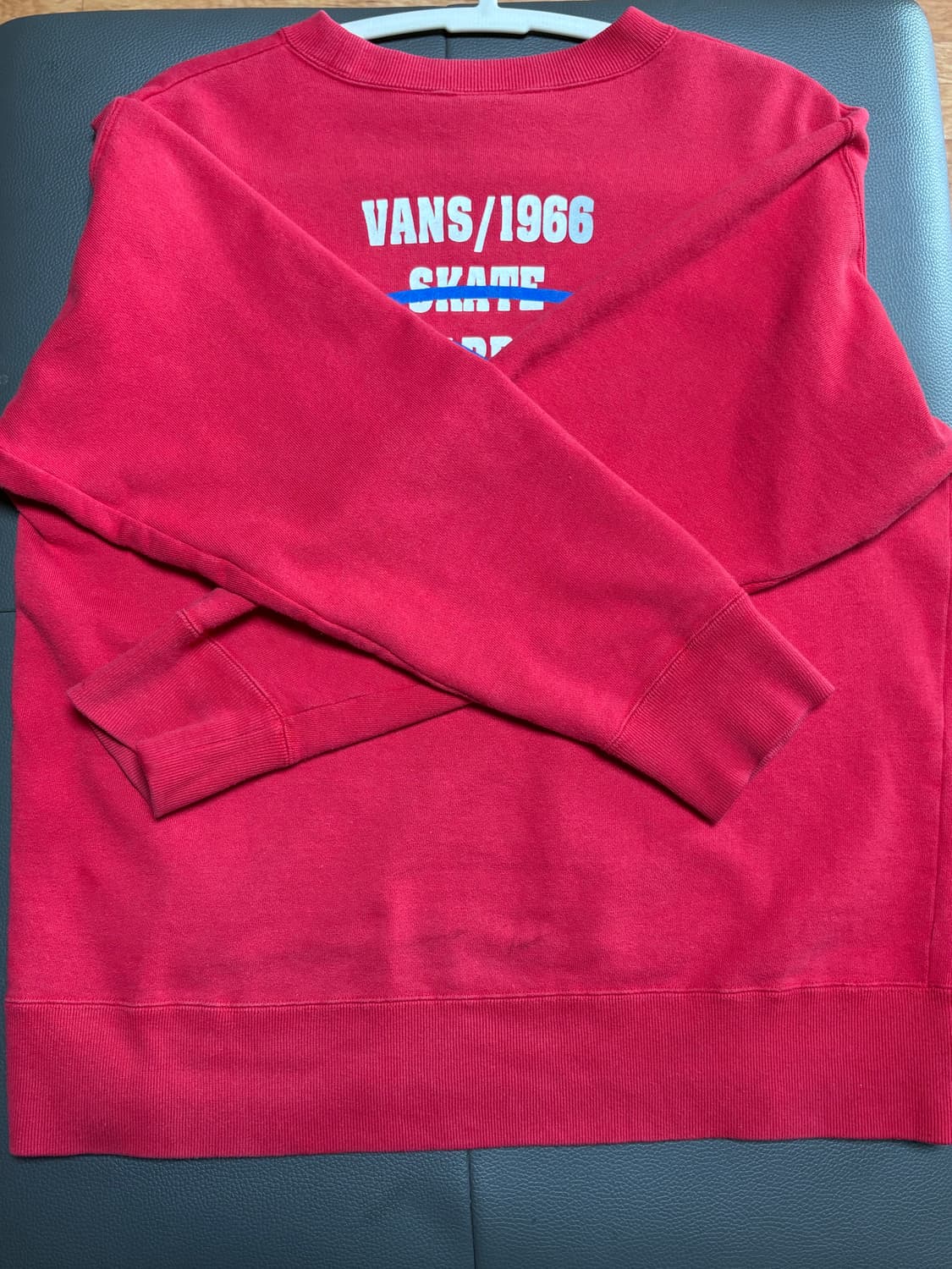 반스(Vans) 올드스쿨 오발 로고 맨투맨 Red [90s후반] 상품이미지1