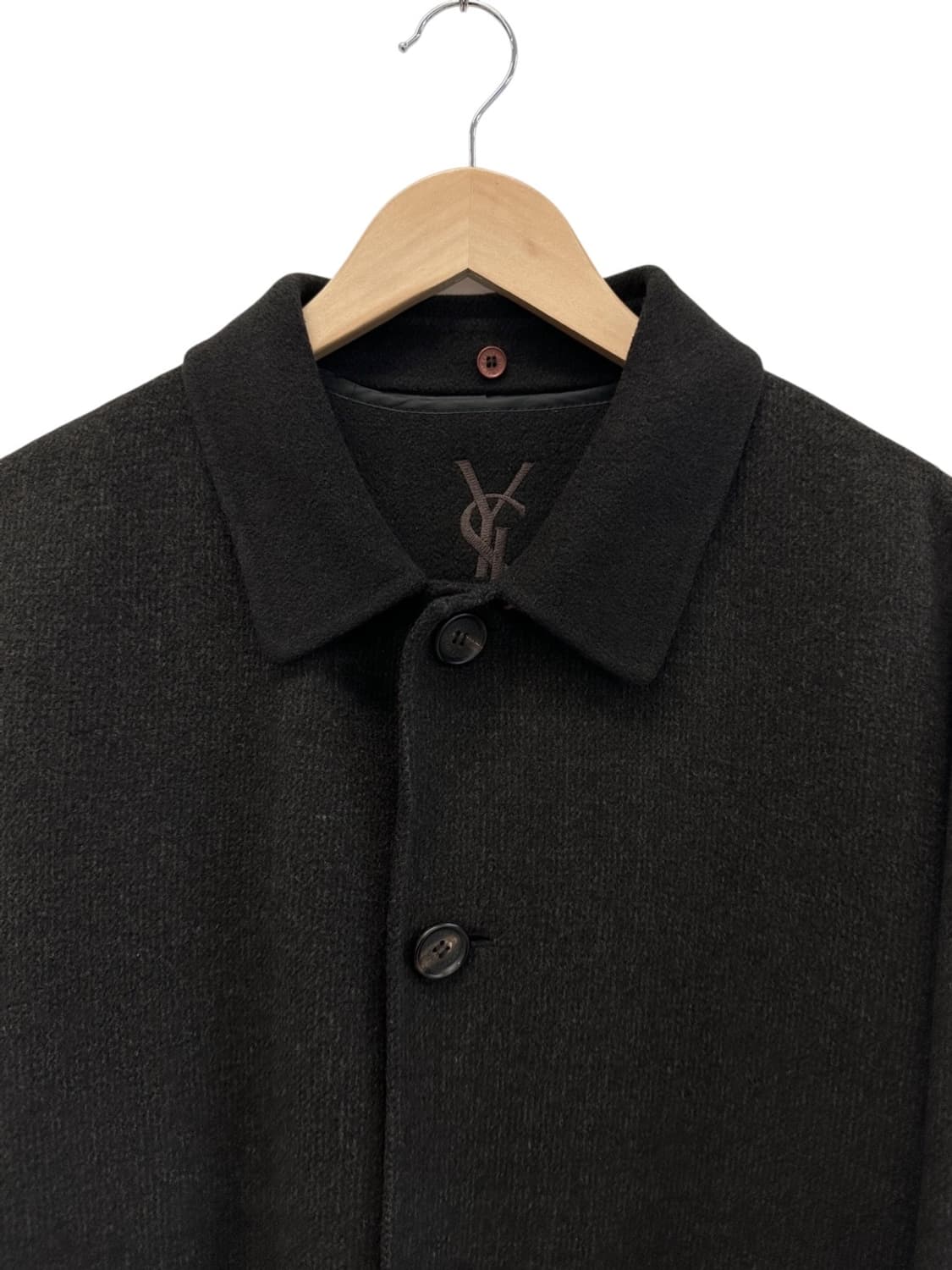 00s YSL 생로랑 울 자켓 차콜브라운 (L~2XL) 상품이미지2