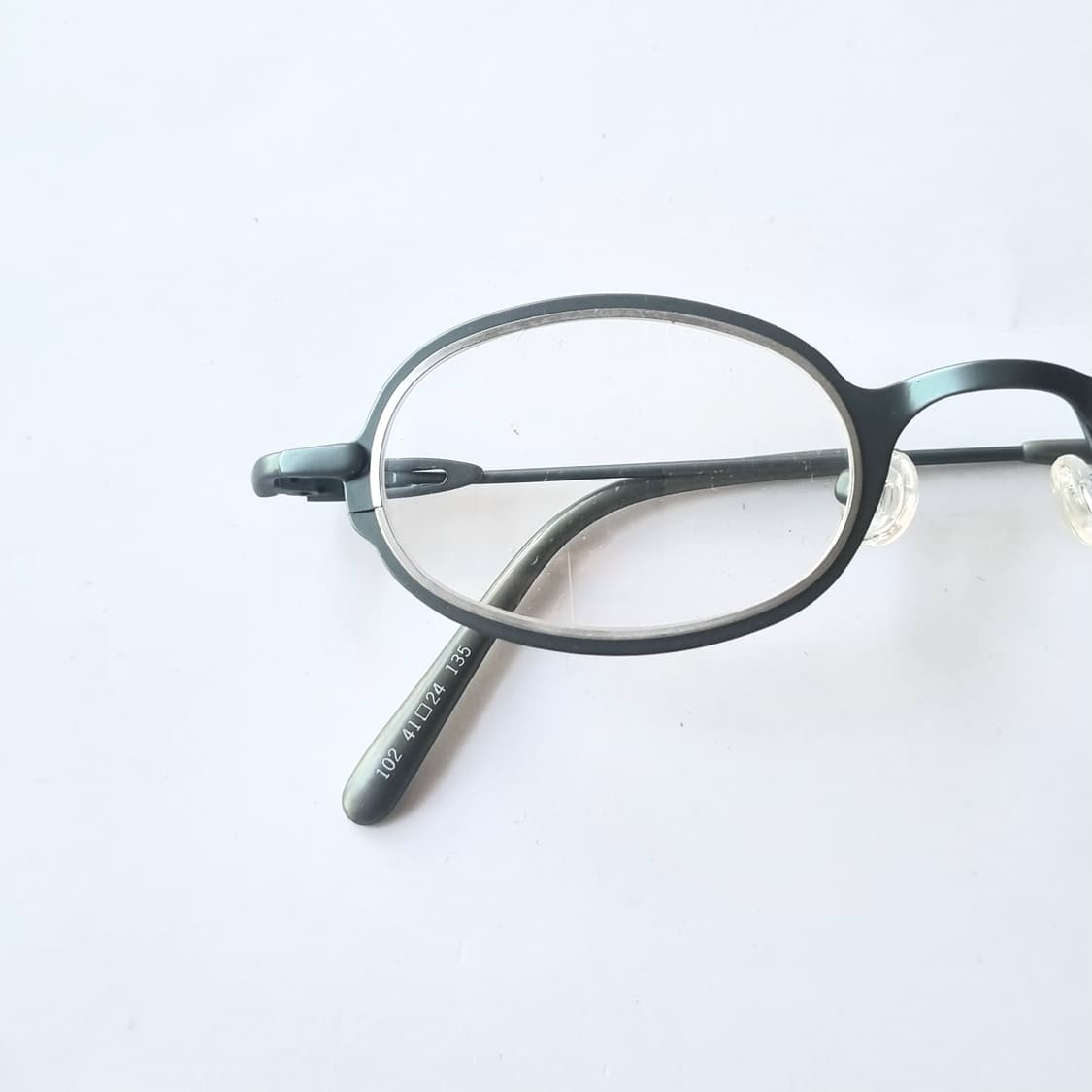 데드스탁 BONIA 빈티지 무드 미니멀 오벌 메탈 안경테 상품이미지9