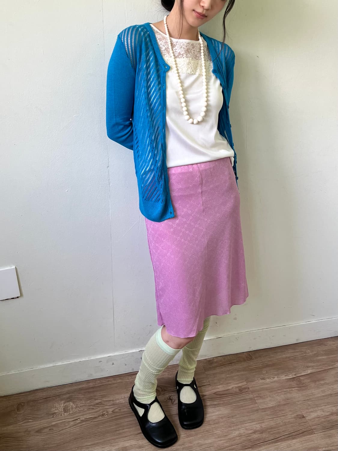 StyleNote 블루 시스루 가디건 상품이미지8