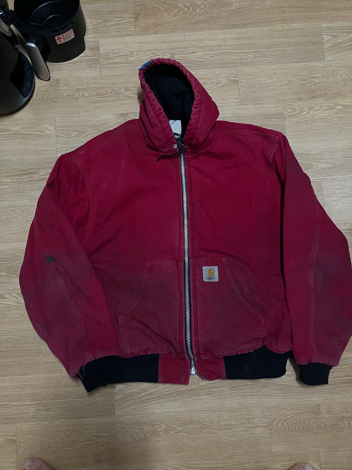 칼하트 빈티지 덕엑티브자켓 레드 상품이미지1