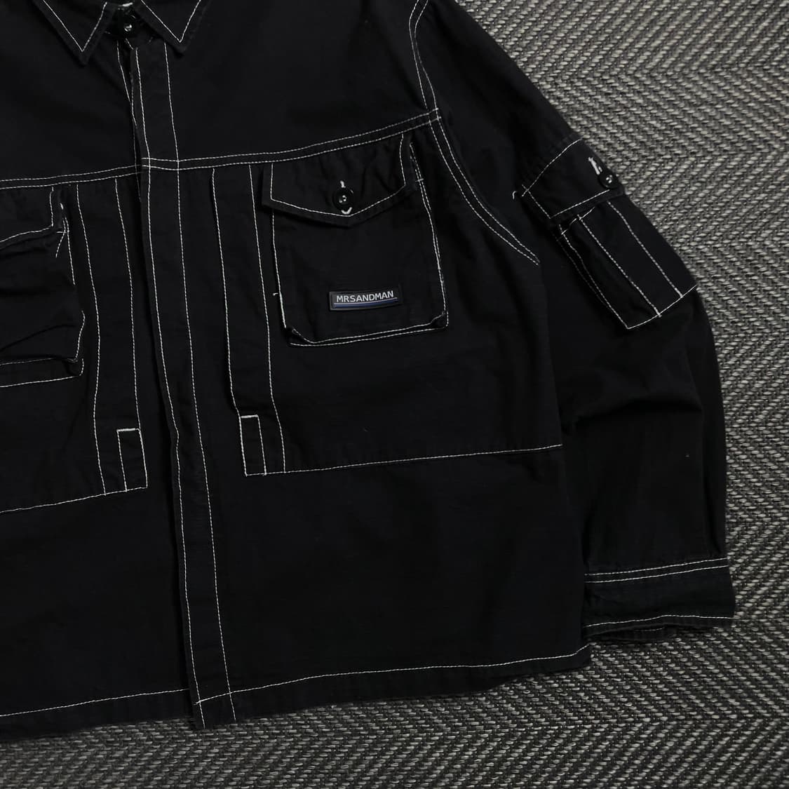 mrsandman 아카이브 스티치 워크 자켓 블랙 y 4280 상품이미지3